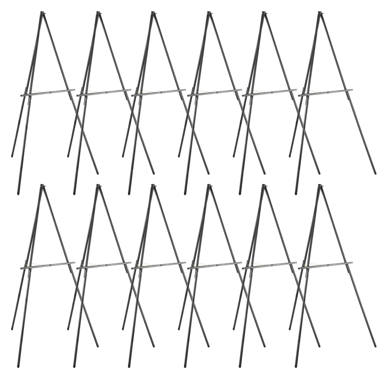 12 Pack: 63" Black Display Floor Easel by Artist's Loft™